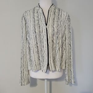 Davids Bridal Formal Jacket Women SIZE 18WP Full Zip Sparkle Rhinestones Wedding